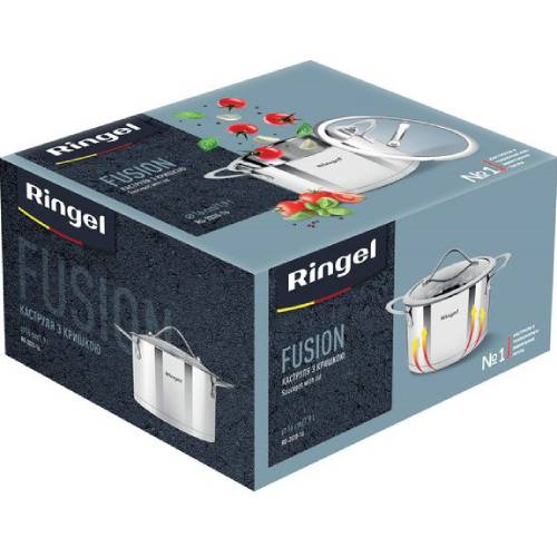 Кастрюля RINGEL FUSION 16 см 1.9 л (RG 2020-16) Материал кастрюли нержавеющая сталь