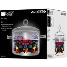 Каструля Ardesto Black Mars 2 л Transparent (AR0720G)