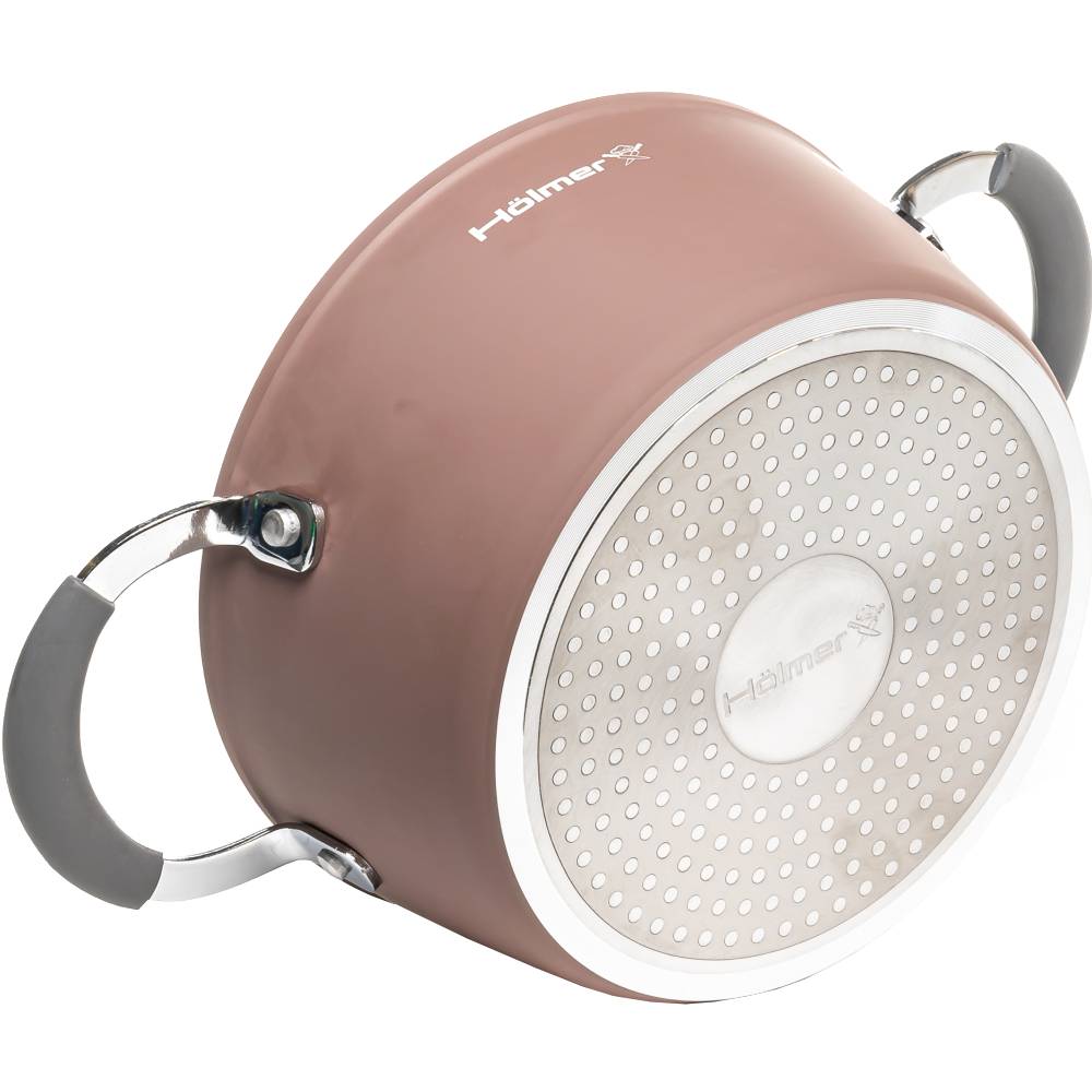 Каструля HOLMER Royal 2,5 л Brown (CR-1325-FABSL) Внутрішнє антипригарне покриття присутнє