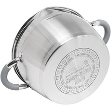 Кастрюля HOLMER Chef Assistant 3,4 л (CR-16536-SSGD)