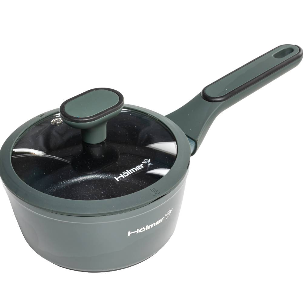 Ківш HOLMER Modern 1.3 л Green (SP-1313-FAGSL) Діаметр/довжина 16