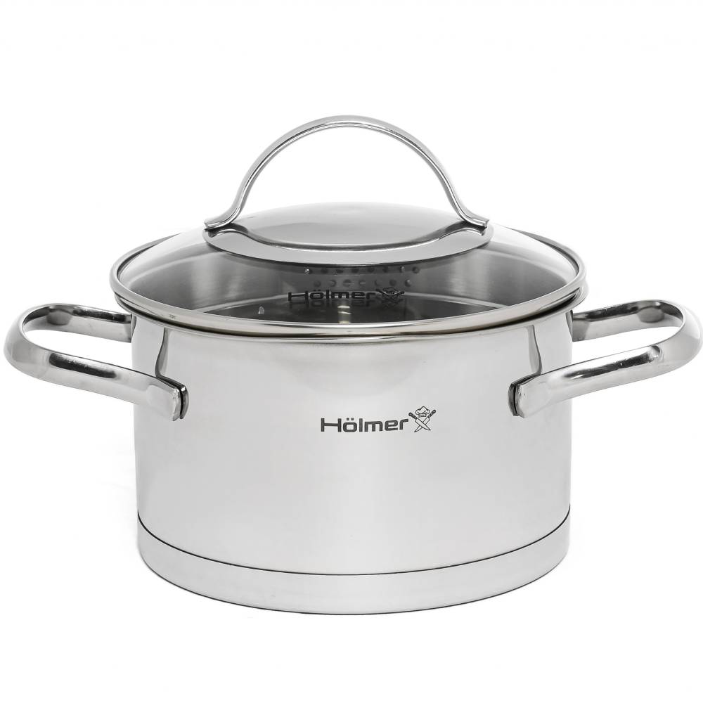 Каструля HOLMER Aurora 2,6 л (CR-17526-SSD) Матеріал каструлі нержавіюча сталь