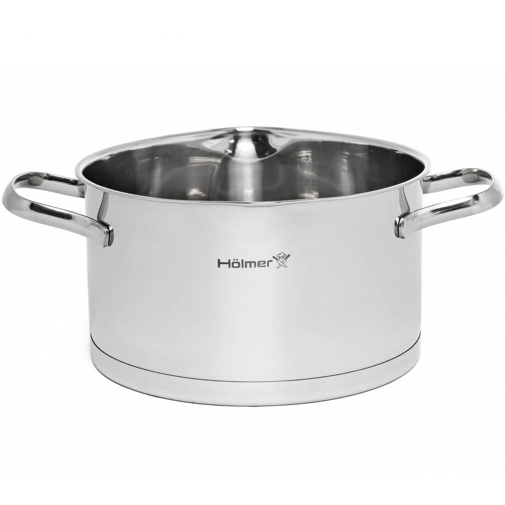 Каструля HOLMER Aurora 3,7 л (CR-17537-SSD) Матеріал каструлі нержавіюча сталь