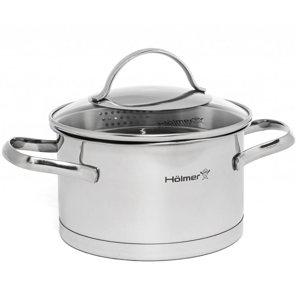 Каструля HOLMER Aurora 3,7 л (CR-17537-SSD) Внутрішнє антипригарне покриття немає