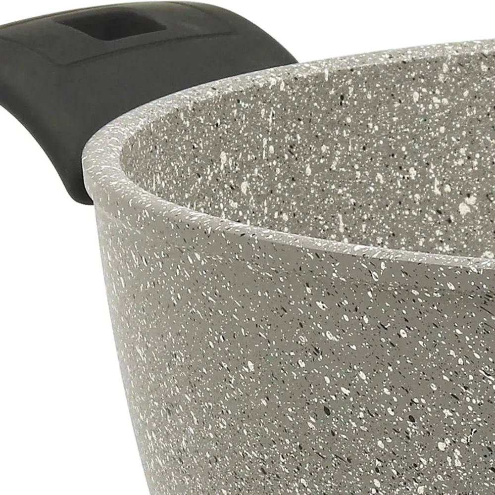 Каструля FLONAL Monolite 4.4 л Grey (MOIC22490) Внутрішнє антипригарне покриття присутнє