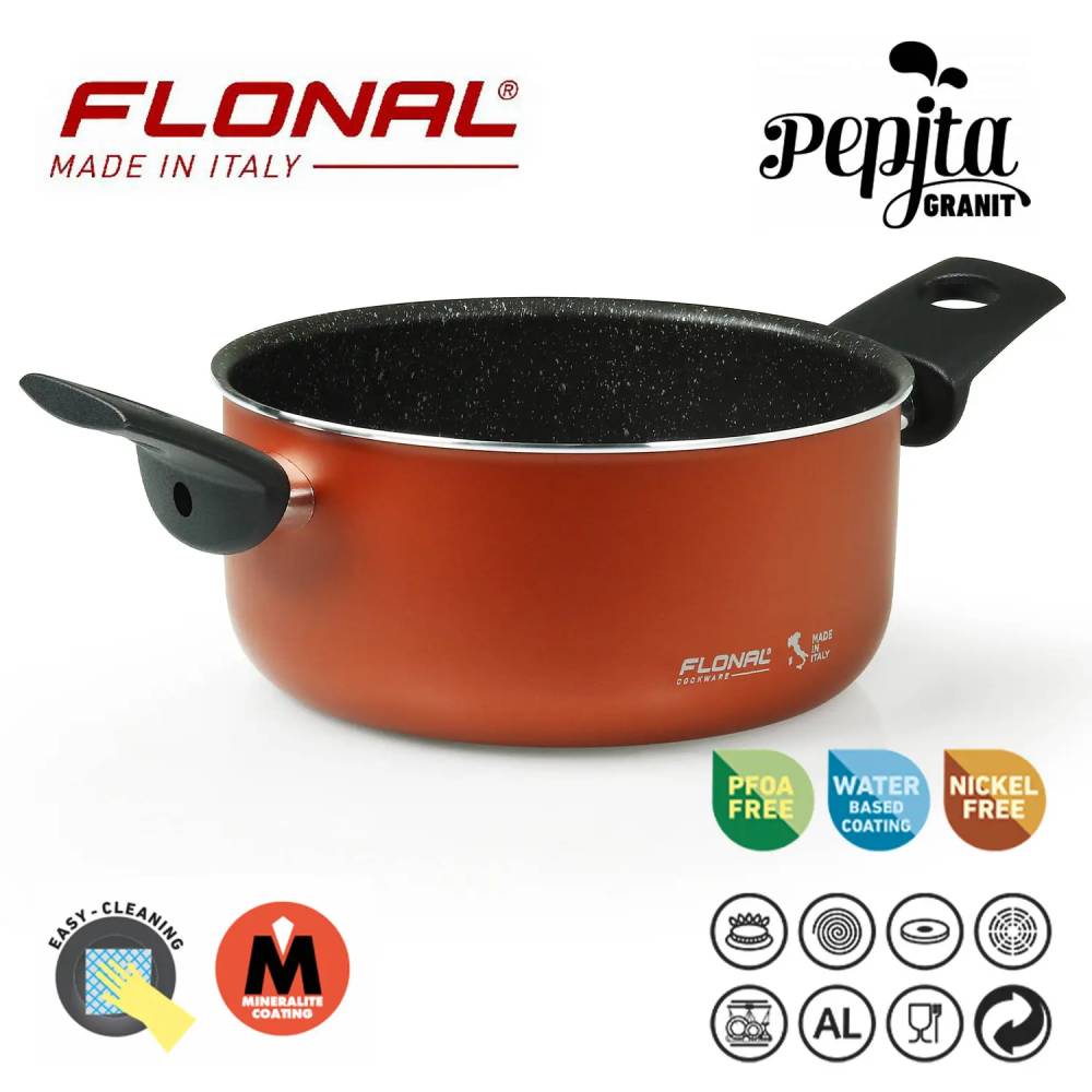 Кастрюля FLONAL Pepita Granit 2.2 л (PGFPE1850) Тип кастрюля