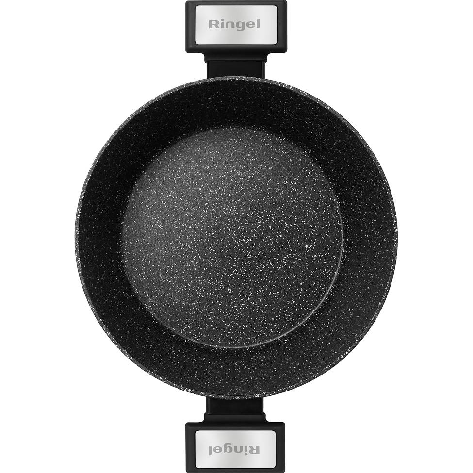 Каструля RINGEL Fusion 4.0 л Black (RG-2145-24) Внутрішнє антипригарне покриття присутнє