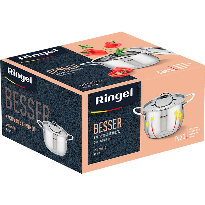 Фото Кастрюля RINGEL Besser 1.6 л 16 см (RG-2021-16)