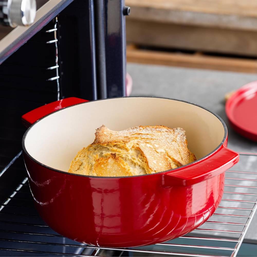 Гусятниця KITCHENAID Cast Iron 5,6л Empire Red (CC006063-001) Внутрішнє антипригарне покриття присутнє