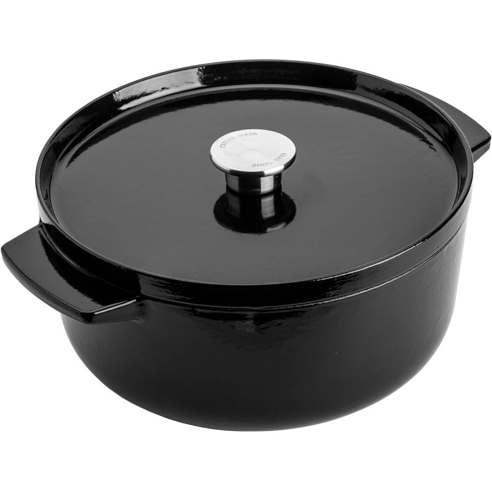 Каструля KITCHENAID Cast Iron 5,2 л Onyx Black (CC006061-001) Каструля KITCHENAID Cast Iron 5,2 л Onyx Black (CC006061-001)
