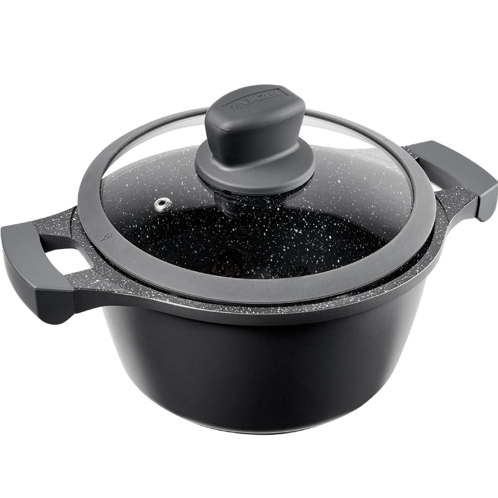 Каструля VINZER Nitro Induction Line 3,8 л Black (50458) Тип каструля