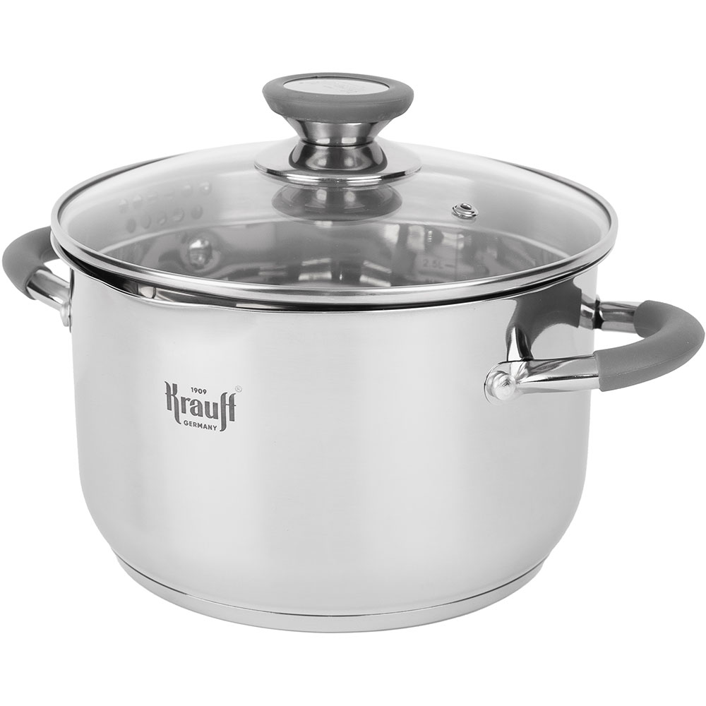 Кастрюля KRAUFF Moxie 5 л (26-238-080) Внутреннее антипригарное покрытие нет