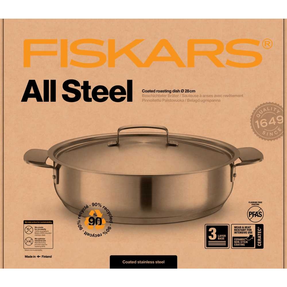 Фото Сотейник FISKARS All Steel 28 см (1064749)