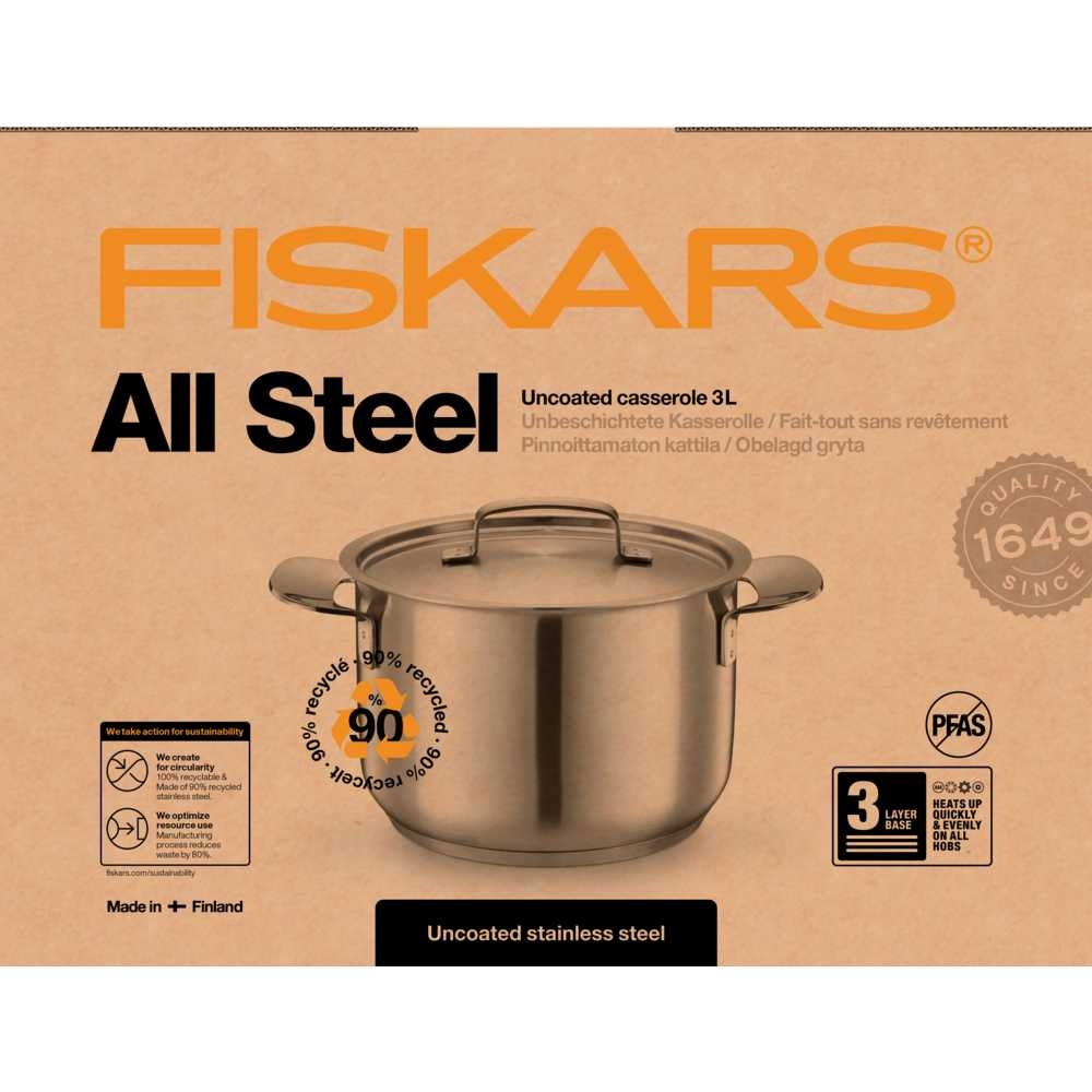 Покупка Кастрюля FISKARS All Steel 3 л (1064751)