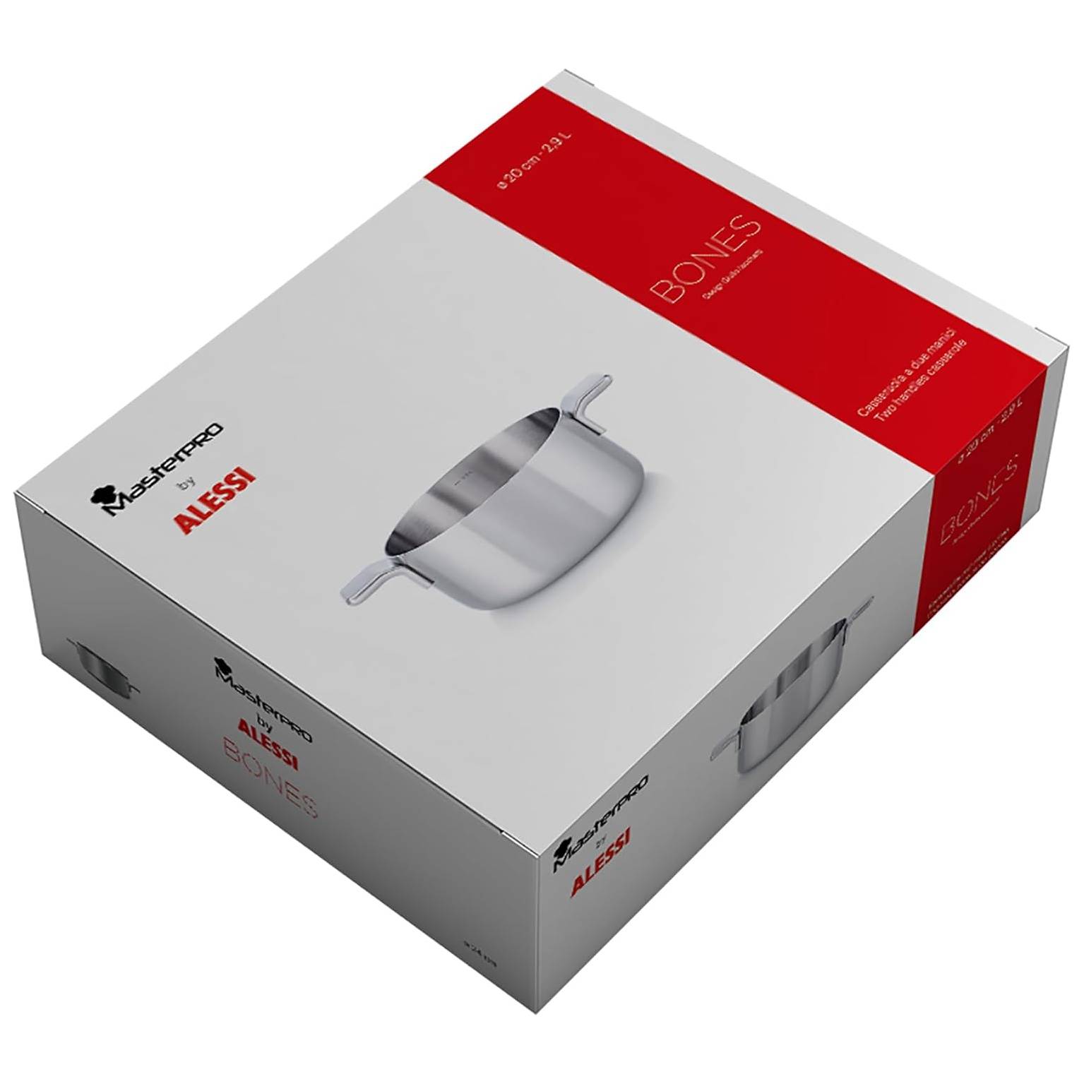 Каструля MASTERPRO By Alessi Bones 2.9 л (BGMP-2215) Внутрішнє антипригарне покриття немає