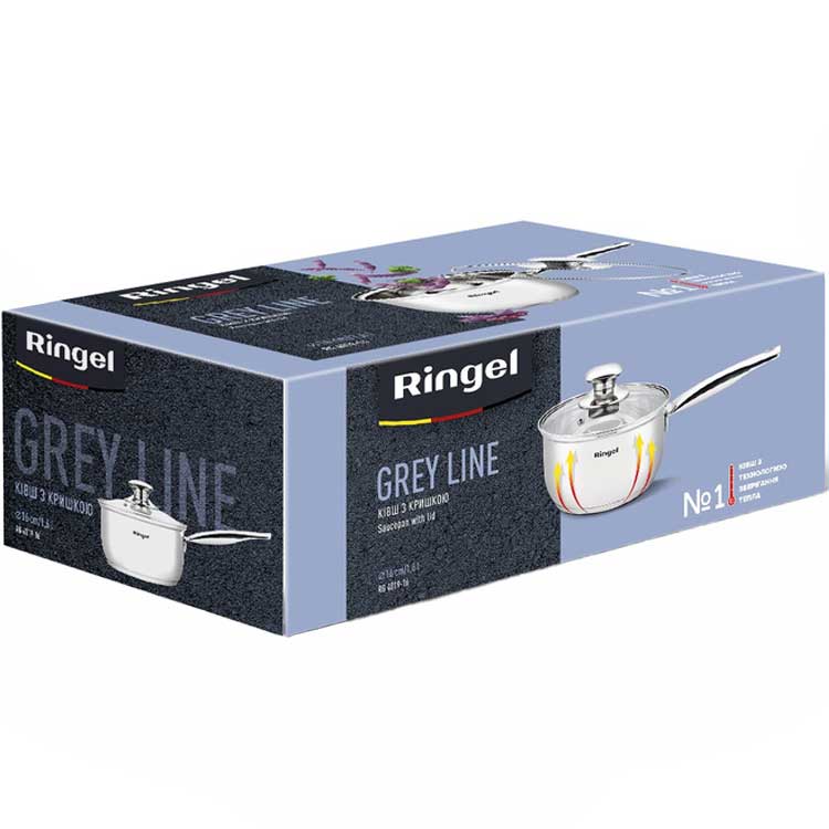 Ковш RINGEL Grey line 1.6л (RG-4019-16) Диаметр/длина 16