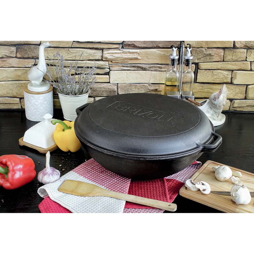 Зображення Котел BRIZOLL WOK 8 л Black (W36-3)