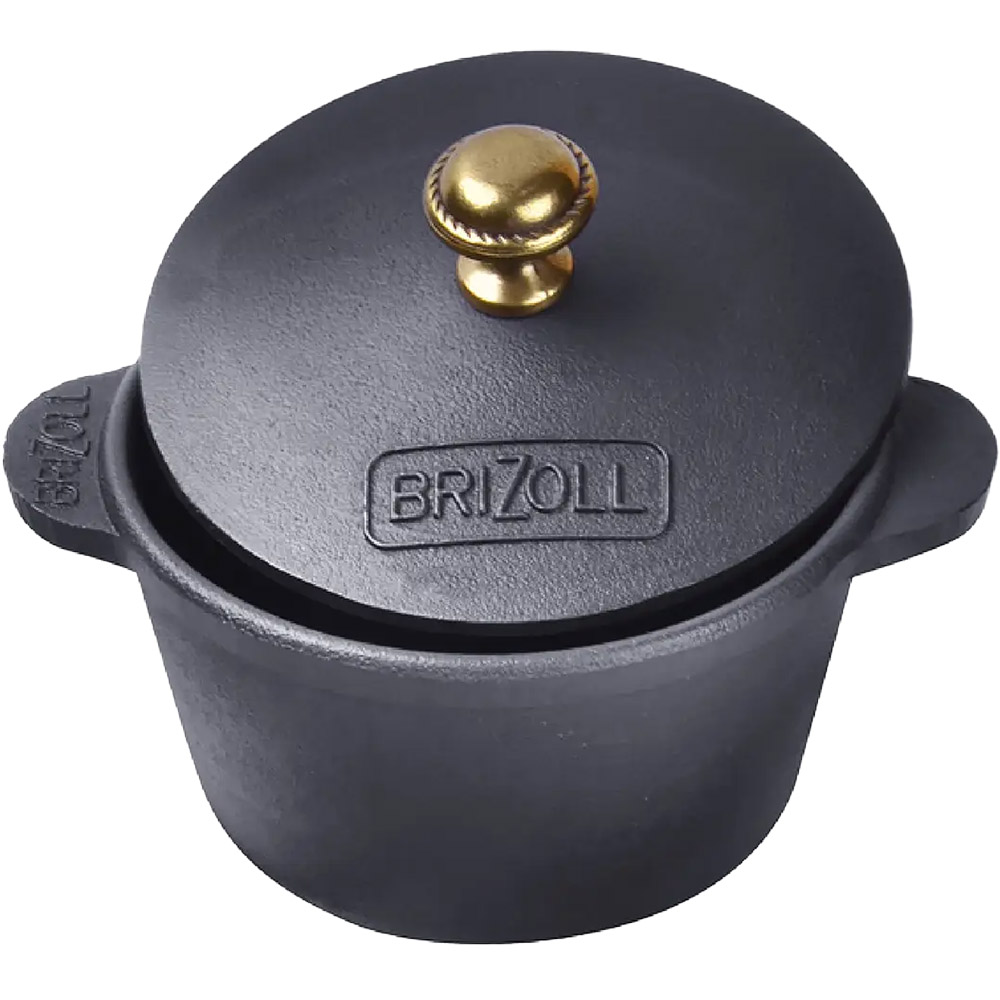 Каструля BRIZOLL Horeca 0.3л Black (H03-D) Додатково З дерев'яною підставкою, Вага - 1.42 кг