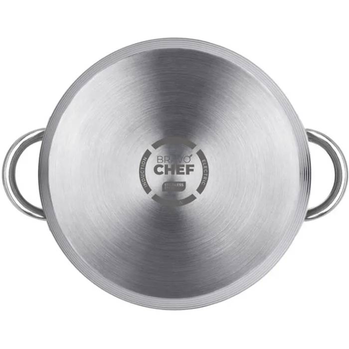 Каструля Bravo Chef з кришкою 3,6 л (BC-2001-20) Внутрішнє антипригарне покриття немає