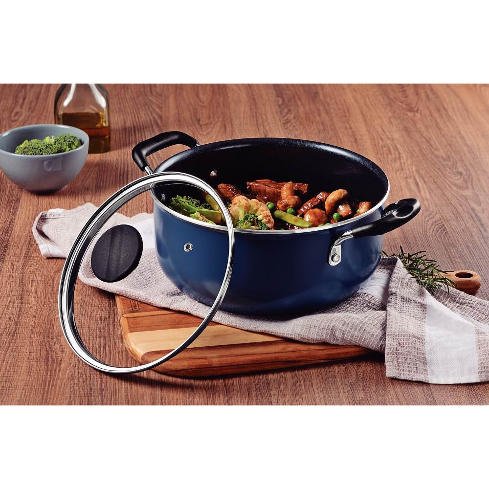 Кастрюля TRAMONTINA Tunis 2,9 л Blue (28722/120) Материал кастрюли алюминий