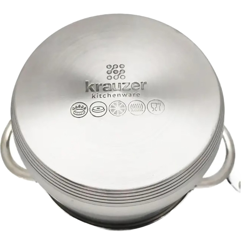Кастрюля KRAUZER LKA-191HROIO-22C 4,7 л (78033) Материал кастрюли нержавеющая сталь