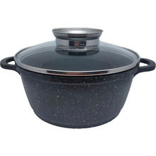 Каструля Krauzer Prime TG-Line OIL 4,5л Granite Black (77081)