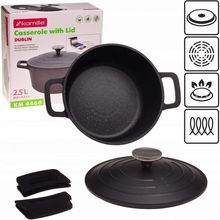 Кастрюля KAMILLE Dublin 2,5 л Black (KM-4460)