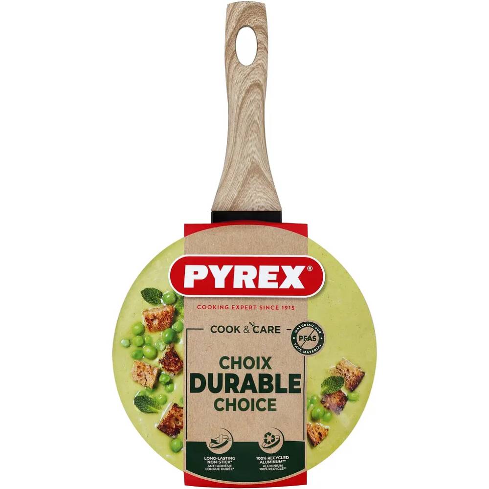 Ківш PYREX Cook&Care з кришкою 1,8 л Black (CR18AP6/8044) Діаметр/довжина 18