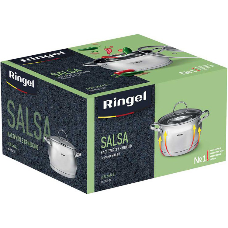 Внешний вид Кастрюля RINGEL Salsa 4.2 л (RG-2034-20)