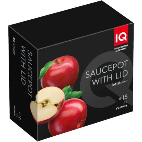 Внешний вид Кастрюля IQ Be Simple 1.7 л Black (IQ-2049-18)