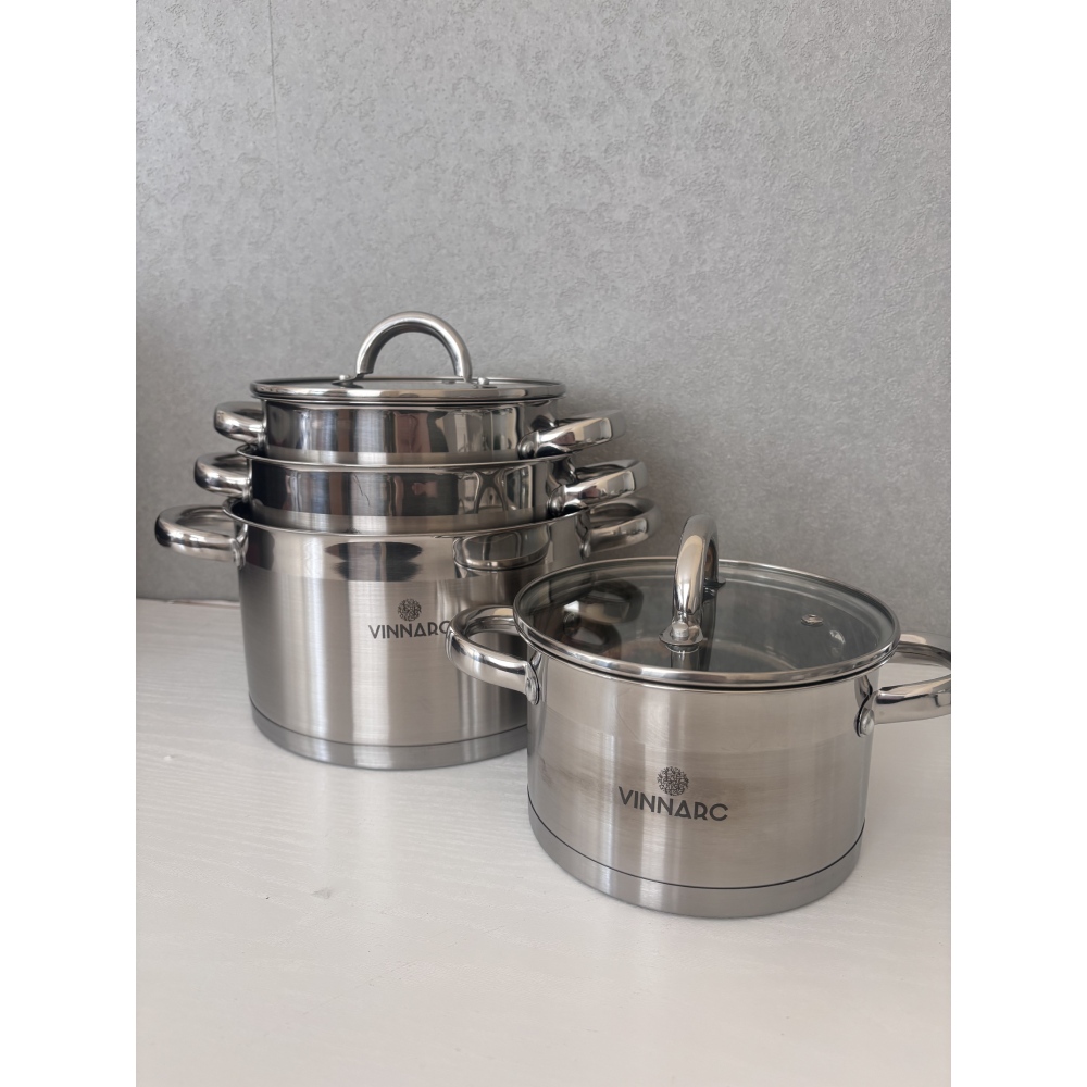 Кастрюля VINNARC ICONIK 3.6 л (7436-VN) (38237) Внутреннее антипригарное покрытие нет