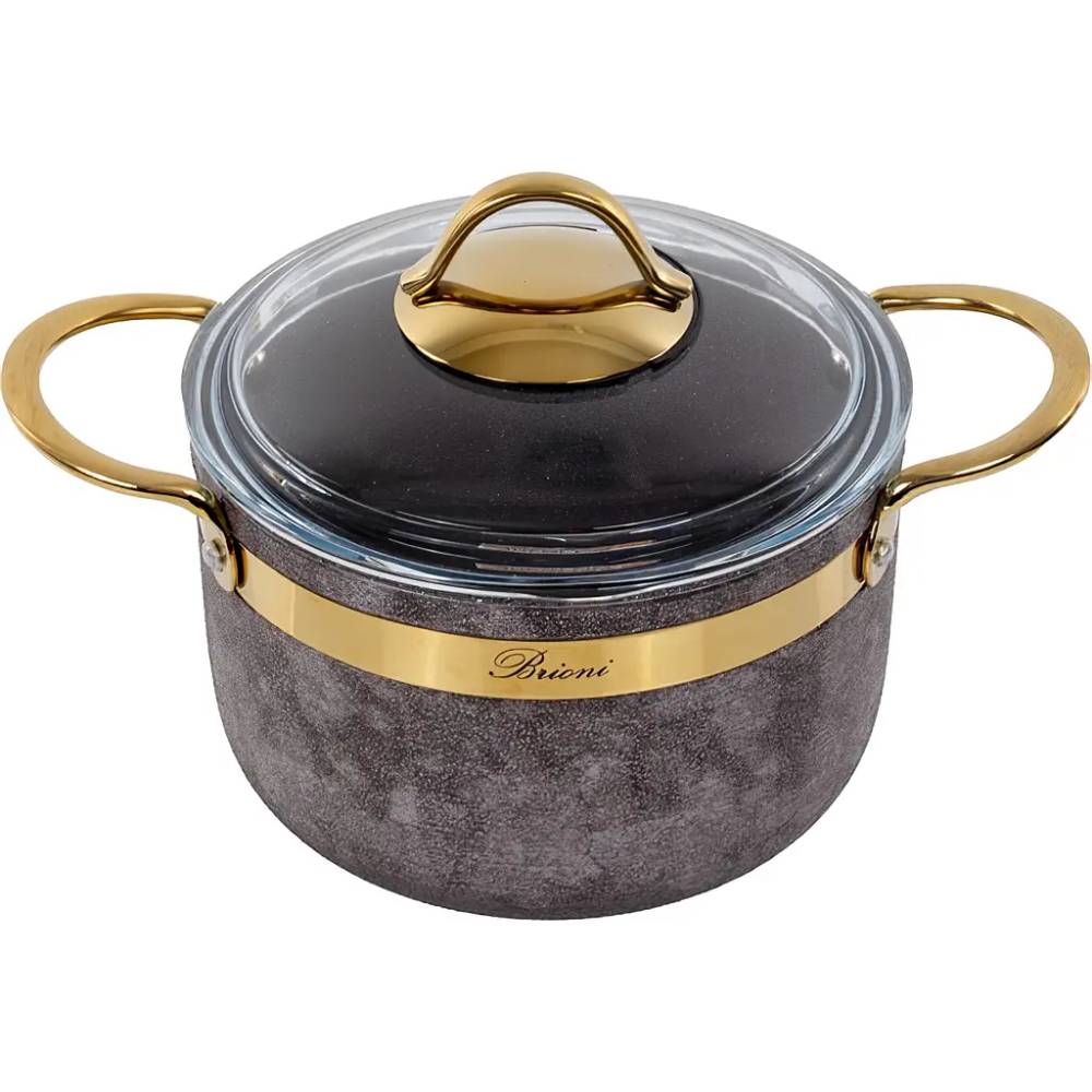 Каструля BRIONI Royal Stone Sandstone Gold 2.5 л (764-038) Каструля BRIONI Royal Stone Sandstone Gold 2.5 л (764-038)