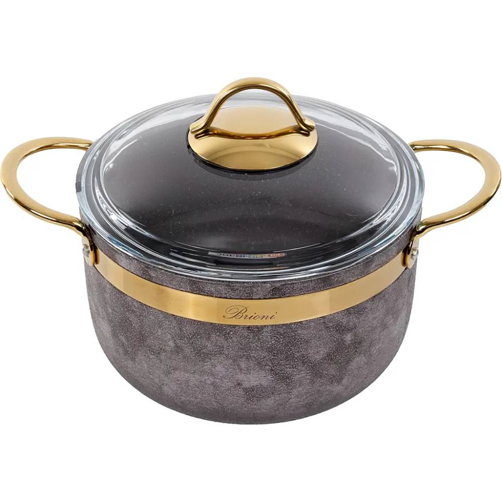 Каструля BRIONI Royal Stone Sandstone Gold 3 л (764-039) Каструля BRIONI Royal Stone Sandstone Gold 3 л (764-039)