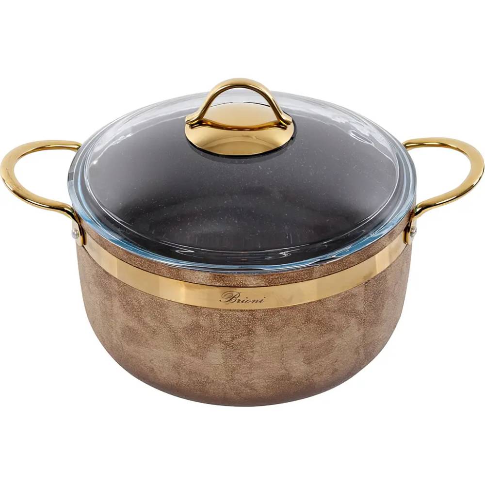 Каструля BRIONI Royal Stone Tigereye Gold 5 л (764-047) Каструля BRIONI Royal Stone Tigereye Gold 5 л (764-047)