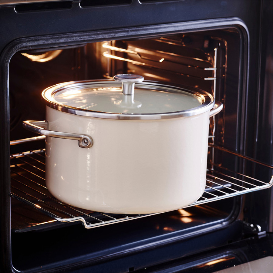 Кастрюля KITCHENAID Steel Core 6л Almond Cream (CC003269-001) Внутреннее антипригарное покрытие нет