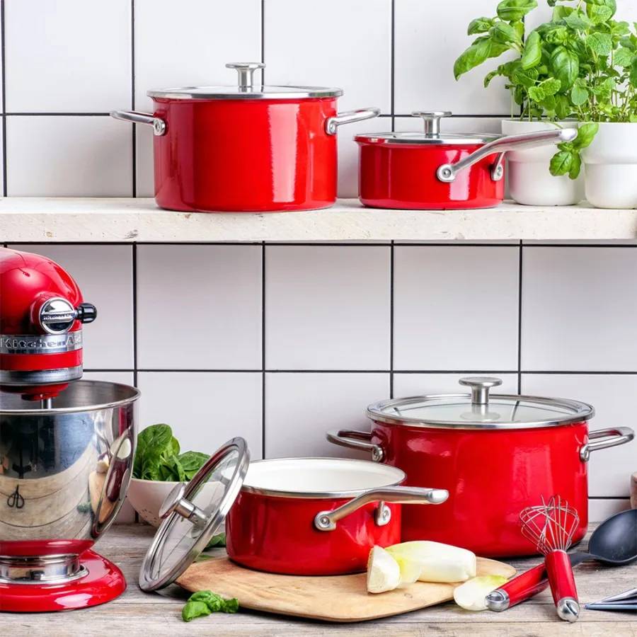 Замовити Каструля KITCHENAID Steel Core 3.7л Red (CC003267-001)