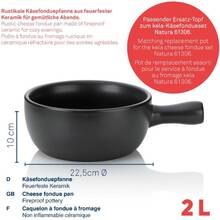Каструля KELA Basel O 22.5 см 2 л Black (66575)