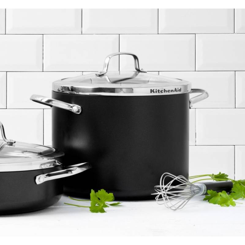 Каструля KITCHENAID Aluline 8 л Black (CC001258-001) Тип каструля