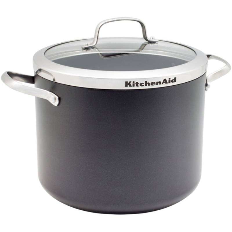 Каструля KITCHENAID Aluline 8 л Black (CC001258-001) Каструля KITCHENAID Aluline 8 л Black (CC001258-001)