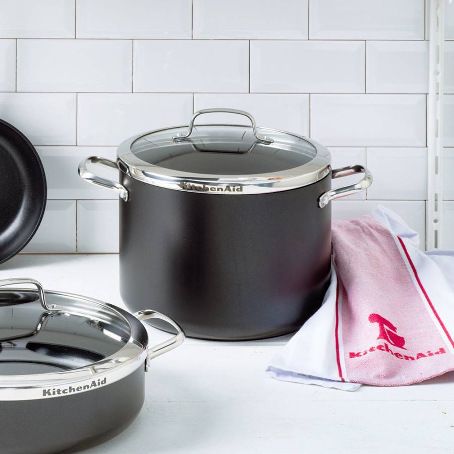 Каструля KITCHENAID Aluline 8 л Black (CC001258-001) Матеріал каструлі алюміній