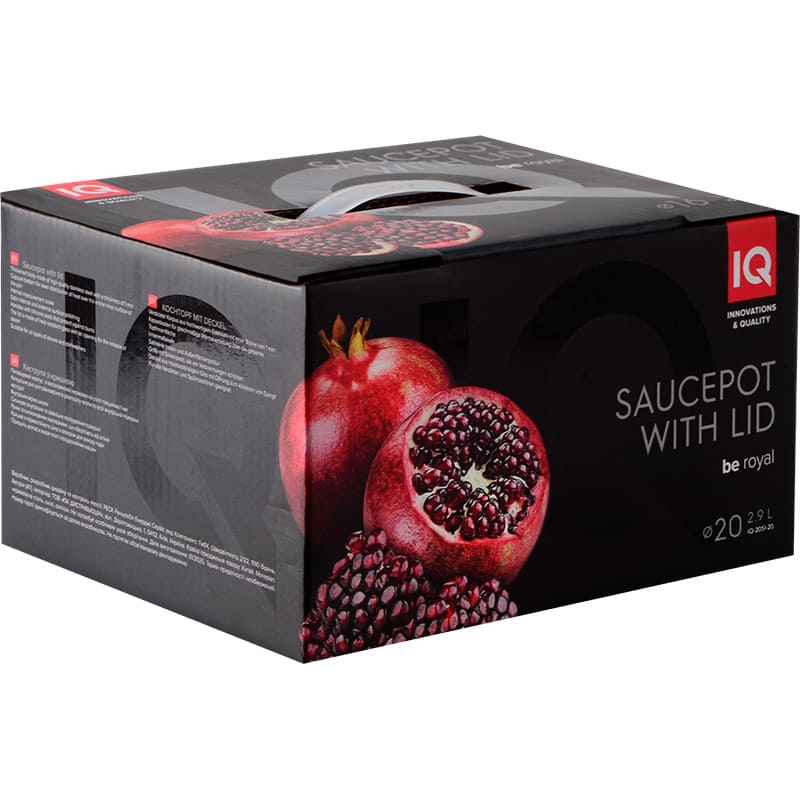 Каструля IQ Be Royal 2.9 л (IQ-2051-20) Матеріал каструлі нержавіюча сталь