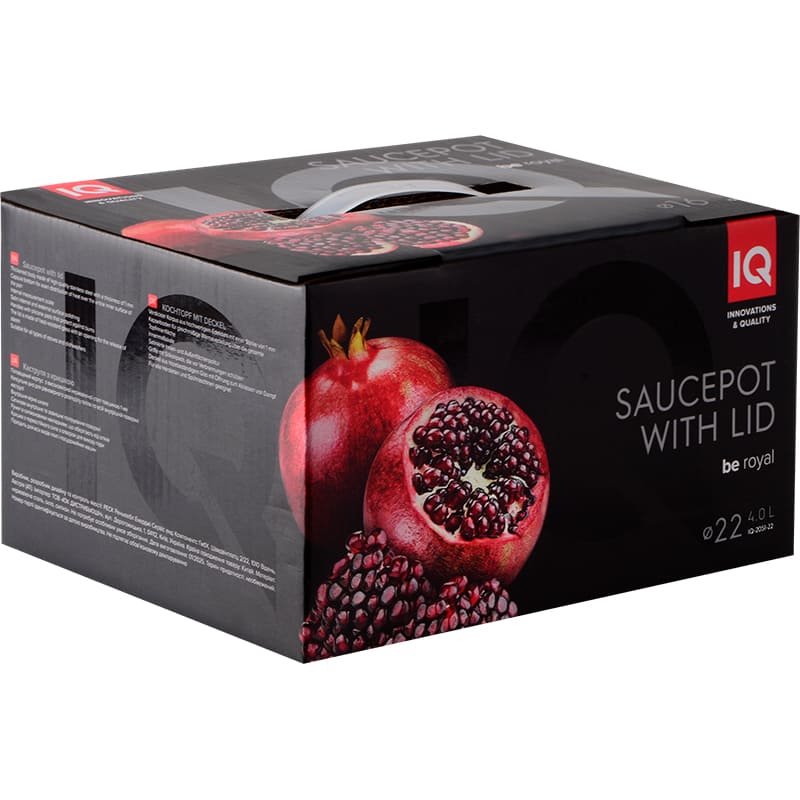 Каструля IQ Be Royal 4.0 л (IQ-2051-22) Матеріал каструлі нержавіюча сталь