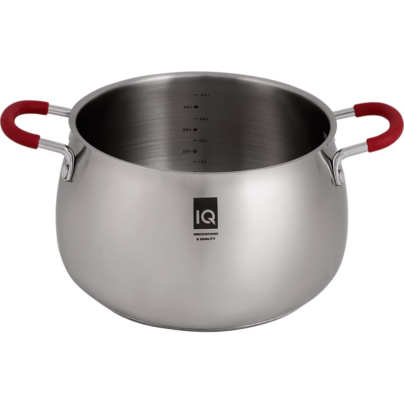 Каструля IQ Be Royal 5.2 л (IQ-2051-24) Додатково Капсульне дно для рівномірного розподілу тепла по всій внутрішній поверхні