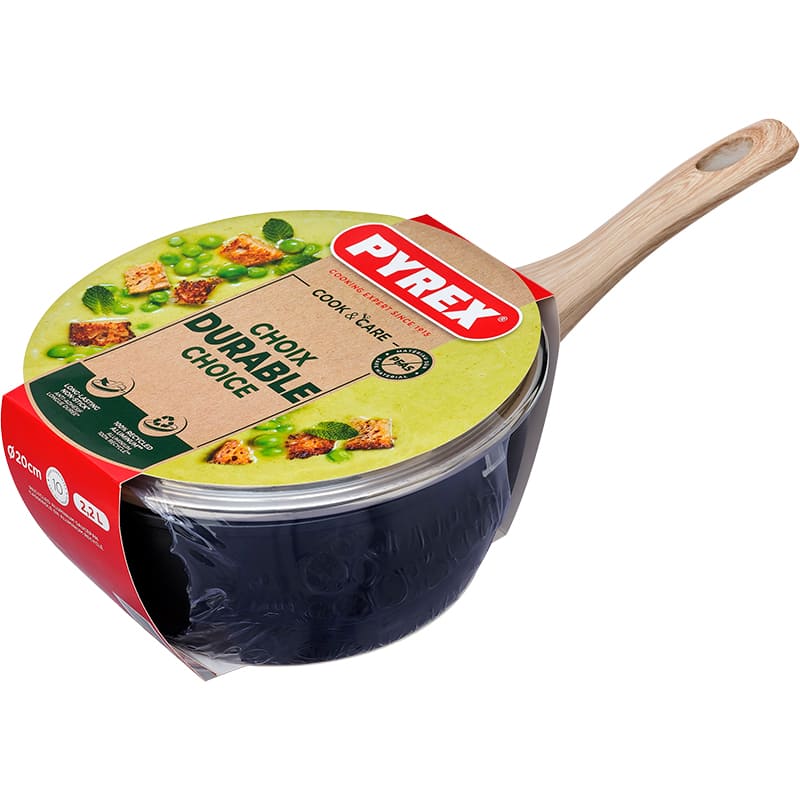 Ківш PYREX Cook&Care 2.2 л Black (CR20AP6/8044) Матеріал каструлі алюміній