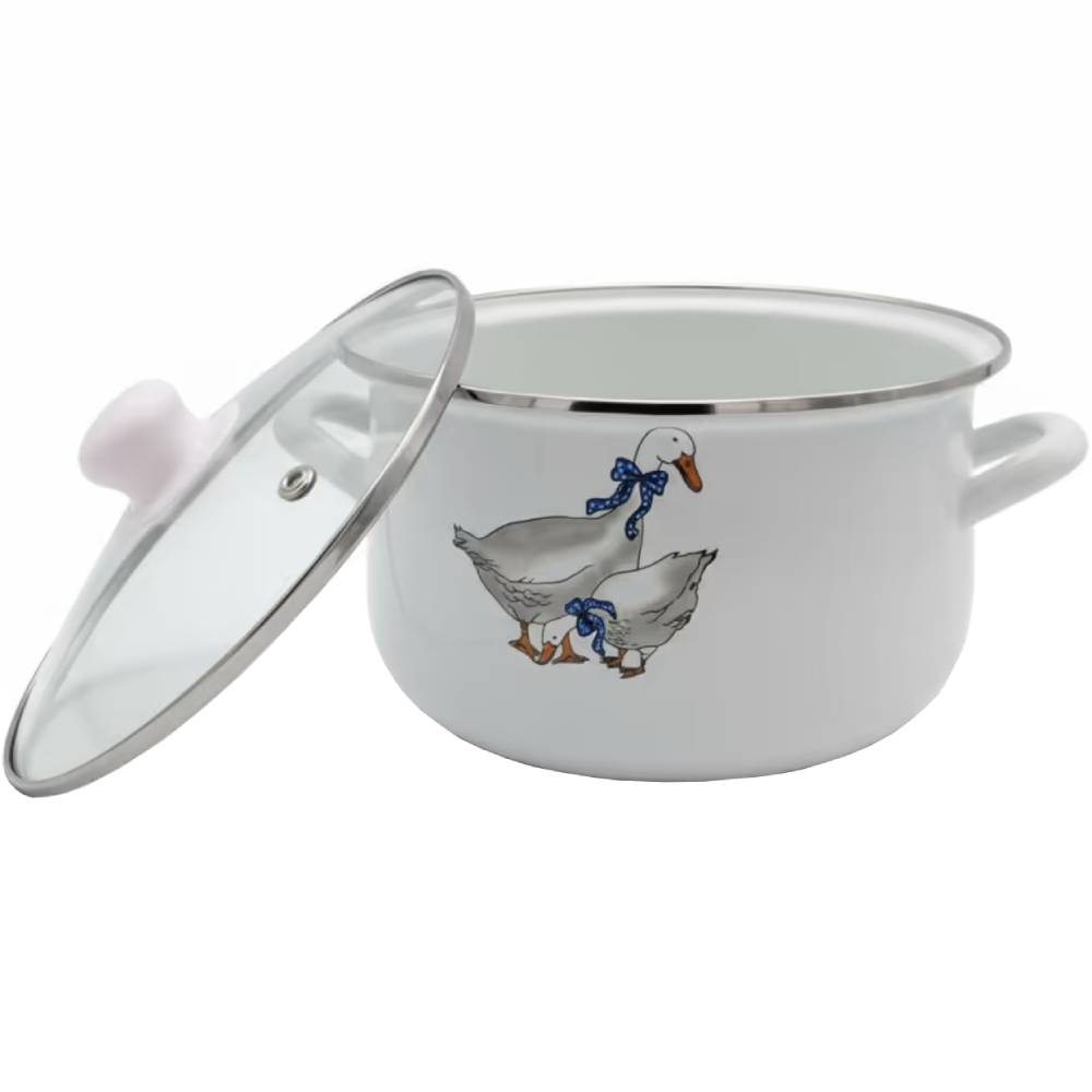 Кастрюля VERONA 3 л White (VR-0002-20) Внутреннее антипригарное покрытие нет