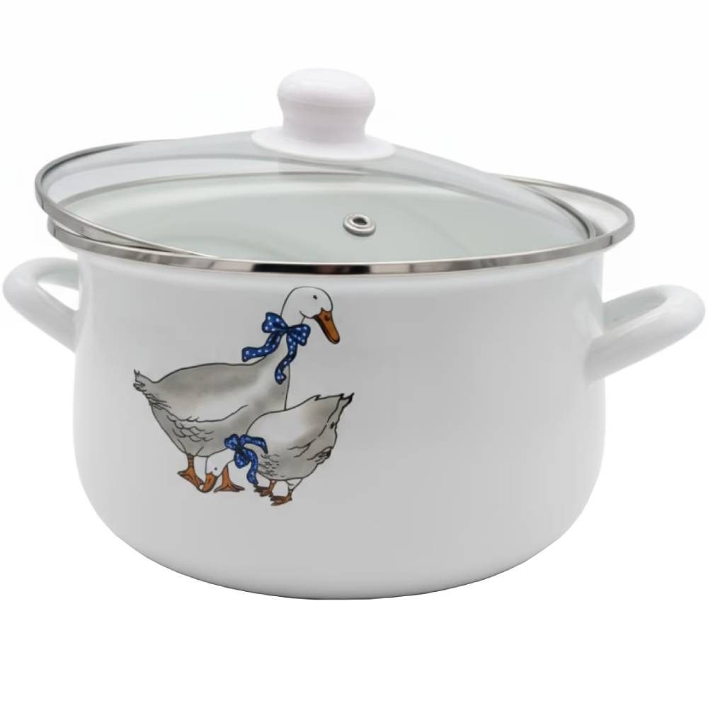 Кастрюля VERONA 3 л White (VR-0002-20) Материал кастрюли эмалированная сталь