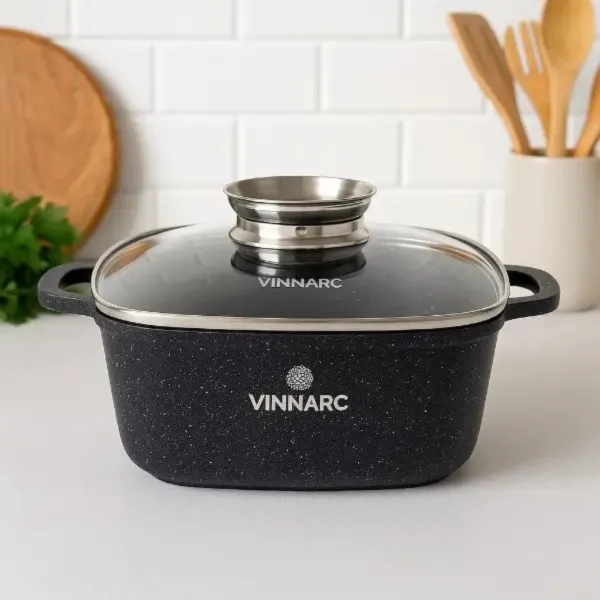 Кастрюля VINNARC 3,5 л Black (BL-1222NS) Тип кастрюля