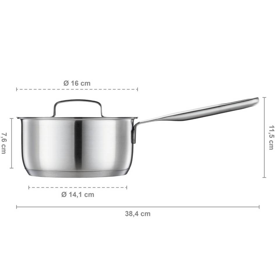 Ковш FISKARS All Steel 1,5 л (1064750) Внутреннее антипригарное покрытие нет