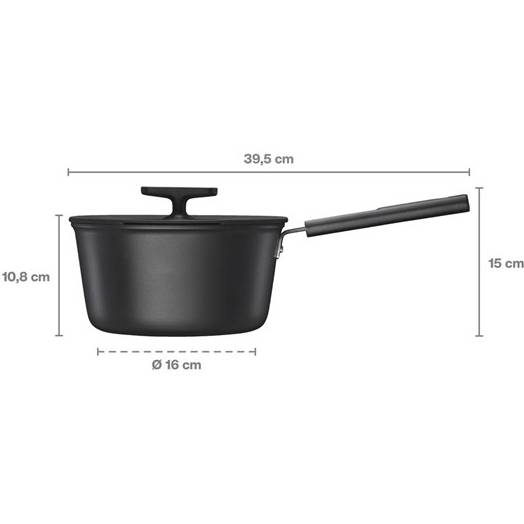 Ківш FISKARS Hard Face 2,5 л Black (1075525) Діаметр/довжина 18