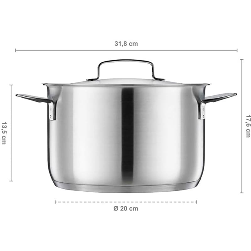 Зовнішній вигляд Каструля FISKARS All Steel 5 л (1064752)